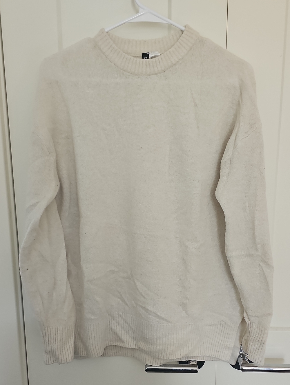 H&M Off-White Crewneck Sweater